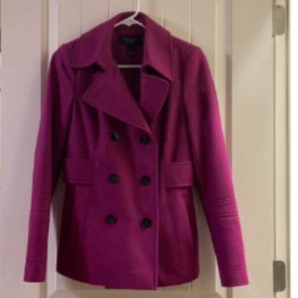 Victoria's Secret magenta pea coat